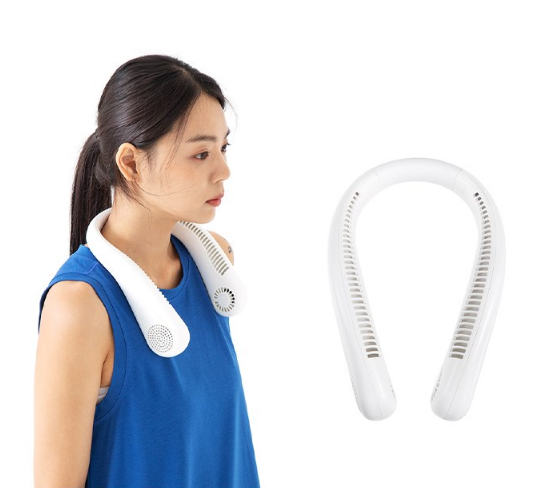 Ventilateur de cou portable rechargeable, climatiseur de cou
