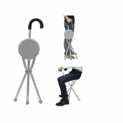 Canne de marche avec tabouret
