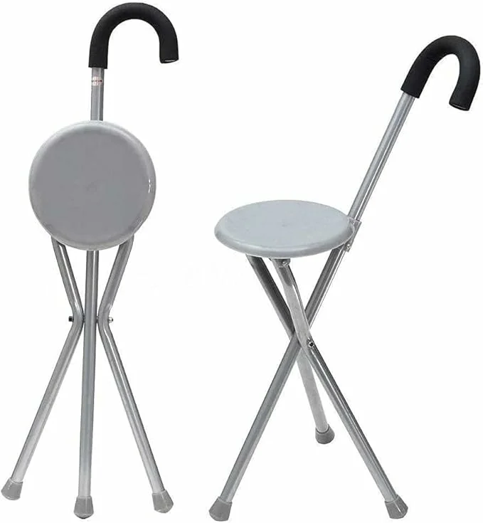 Canne de marche avec tabouret
