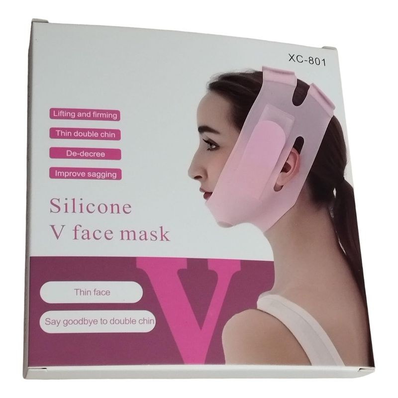 Masque facial en silicone V soulevant la forme de la ligne V, masque amincissant pour le visage
