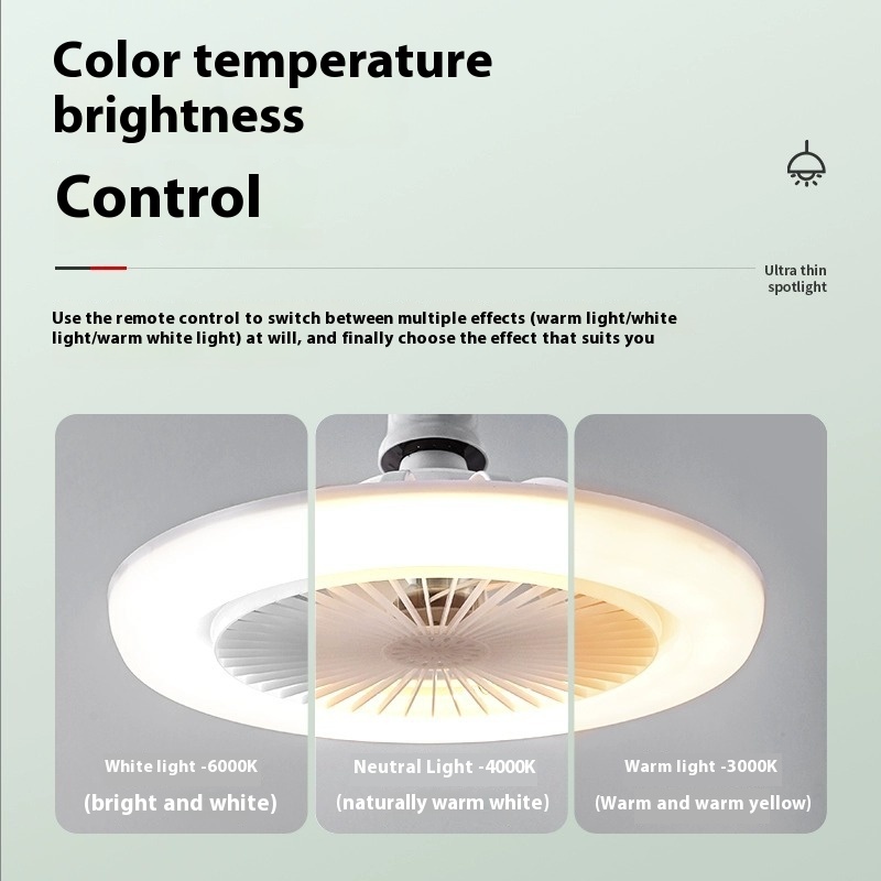 Ventilateur de Plafond LED Multifonction 30W
